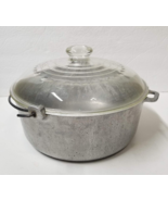 Hammered Aluminum Dutch Oven Bail Handle and WagnerWare Glass Lid Vintag... - £44.82 GBP