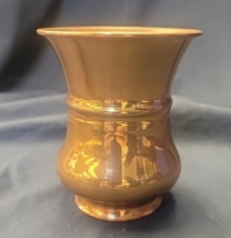 Vintage Small Brass Vase 3.5&quot; Turkey - $18.95