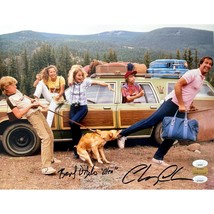 Chevy Chase / Beverly D&#39;Angelo Autographed Vacation Car Cast 11x14 Photo JSA - £237.73 GBP