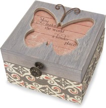 Pavilion &#39;Simple Spirits Butterfly&#39; 41102 - Wooden Hinged Keepsake, And Jewelry - £27.79 GBP