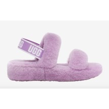 New UGG Sandal OH YEAH Womans 6 Double Strap Sheep FUR Slipper Open Toe ... - $70.13