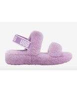 New UGG Sandal OH YEAH Womans 6 Double Strap Sheep FUR Slipper Open Toe ... - £55.98 GBP