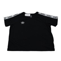 Umbro Shirt Mens L Black Short Sleeve Round Neck Graphic Print Logo Casual Tee - £17.12 GBP