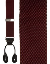 &quot;Burgundy Kennebunkport&quot; Suspenders - £74.68 GBP