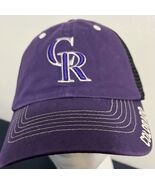 Colorado Rockies Fan Favorite Purple Mesh Strapback Adult Trucker Hat Ca... - €7,69 EUR