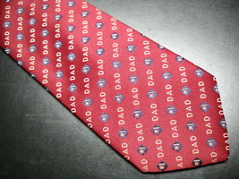 British Hong Kong Neck Tie Dad #1 Reds and Golds - £7.85 GBP