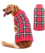 PUPTECK Classic Plaid Style Dog Sweater - Puppy Festive Winter Cloth - S... - £8.47 GBP