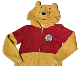 Disney Winnie the Pooh Hooded Zip Pajama Costume 1 Piece Adult XS Union ... - $25.00