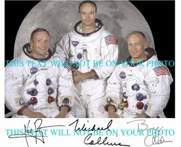 Neil Armstrong Buzz Aldrin Michael Collins Signed 8x10 Rp Photo Apollo 11 - £13.58 GBP
