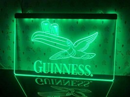 Guinness LED Neon Sign Home Decor Crafts Beer Bar Pub Club Display Glowing - £20.90 GBP+