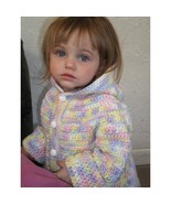 ALL STITCHES - RAINBOW CHILDS HOODIE CROCHET PATTERN .PDF -040A - £2.15 GBP