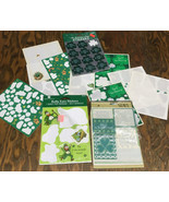 Vintage St. Patrick&#39;s day stickers and seals rolly eye stickers shamrock... - $19.75