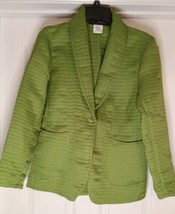 Harve Benard Jacket By Benard Holtzman 8 Green Pockets Buttons - £10.12 GBP