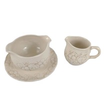 Metlox Poppytrail Antique Grape Vernonware Gravy Boat &amp; Creamer Set c1964-84 - £22.69 GBP