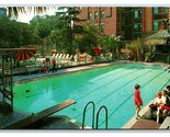 Poolside DeSoto Hotel Savannah Georgia GA UNP Chrome Postcard H19 - $2.92