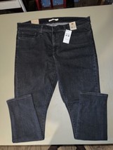 Levi’s 311 Shaping Skinny Mid Rise Jeans Women’s 18 Short W34 L30 Black - £35.14 GBP