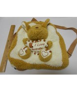 Plush I Love Australia wool fleece backpack w/ adjustable straps, hook, ... - $9.85