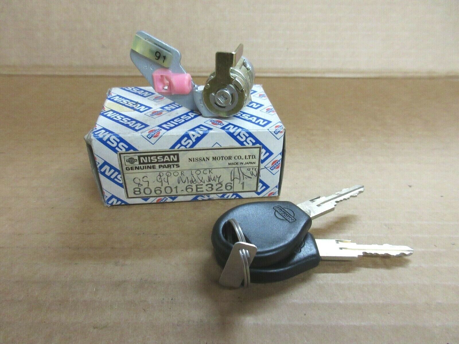 Vintage NOS Nissan 80601-6E326 Cylinder Door Lock & Key 1991-1994 Nissan Maxima - £66.40 GBP
