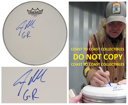 Steven Adler Guns N Roses drummer signed Drumhead COA proof autographed GNR. - £178.04 GBP