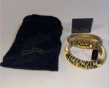 Vintage Joan Rivers Bracelet Leopard Lucite Classic Collection Bangle Se... - $34.99