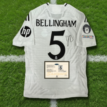Bellingham #5 Printed Signed Real Madrid 24/25 Home Jersey – COA - $118.69