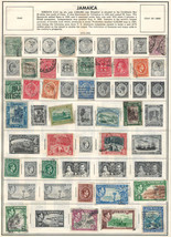 JAMAICA 1870-1952Very Fine Used Stamps Hinged on  List: 2 Sides - £3.87 GBP