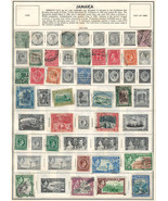 JAMAICA 1870-1952Very Fine Used Stamps Hinged on  List: 2 Sides - $4.83