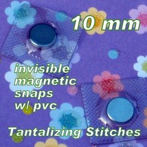 15 Hidden Sew In Magnetic Snaps  (10 MM) with PVC - $11.48