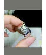 2.00 Ct Round-Cut Moissanite Mens Beautify Engagement Ring 14K White Gol... - $132.65