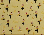 Cotton Ballerinas on Yellow The Wiggles Cotton Fabric Print by the Yard ... - $14.95