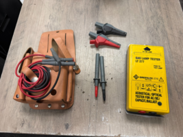 Greenlee 5715 gas lamp tester LT 277 W/ CASE , LEADS, CLAMPS, PROBES READ - $59.99