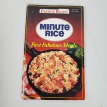 Vintage 1989 Minute Rice Fast Fabulous Meals Cookbook Recipes - £12.97 GBP