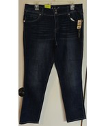 NWT Womens 14S Short INC Dark Indigo Blue Distressed Straight Leg Denim ... - $25.81 CAD