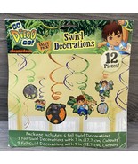 Nickelodeon Go Diego Go Swirl Hanging Birthday Party Decorations 12 Pieces - £17.46 GBP