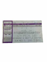 2000 PEARL JAM RED HOT CHILI PEPPERS KEY ARENA SEATTLE CONCERT TICKET ST... - £17.54 GBP