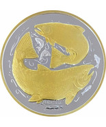 Alaska Mint King Salmon Medallion Silver Gold Medallion Proof 1 Oz. - £117.72 GBP