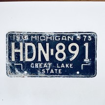 1973 United States Michigan Great Lake State Passenger License Plate HDN-891 - £14.85 GBP