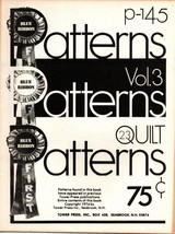 Vintage 70&#39;s Blue Ribbon Patterns Quilting Pattern booklet Volume 3 p-145 - £6.04 GBP