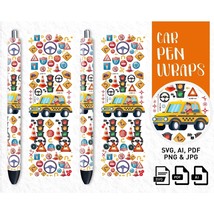 Traffic Pen Wrap, Epoxy Pen Wraps, Pen Wrap Png, Pen Wrap SVG, Glitter Pen Wraps - £2.09 GBP