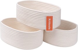 White Kriitools Basketsandbins For Shelf Storage Organizing/Cute, Playroom. - £30.43 GBP