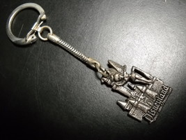 Disneyland Key Chain Walt Disney Tinkerbell over Magic Kingdom Castle Souvenir - $7.99