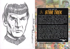 Steve Erwin Signed Art of Star Trek TOS Original Art Sketch Card ~ Mr. Spock - £46.38 GBP
