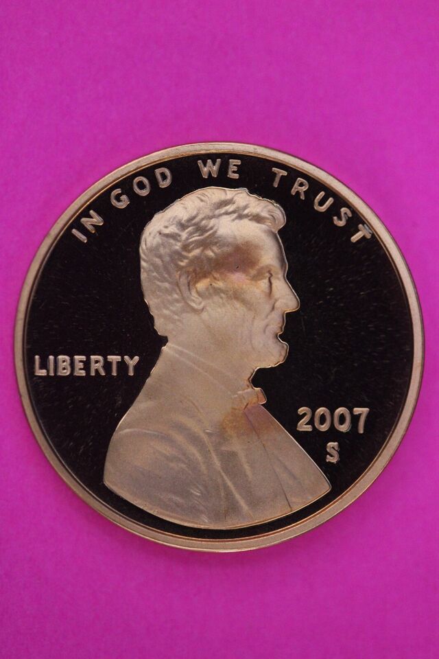 Gem Proof 2007 S Ultra Deep Cameo Lincoln Memorial Cent Same Coin In Pic... - $9.99