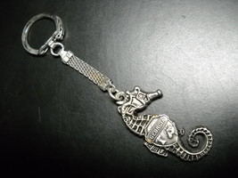 Georgia Sea Horse Key Chain Souvenir Metal Mesh Connector - £6.28 GBP