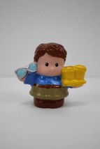 FISHER PRICE LITTLE PEOPLE Dad Man with Coffee Cups &amp; Sunglasses - $2.96