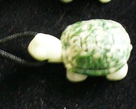Moss Agate &amp; Adventurine Turtle Pendant - £4.69 GBP