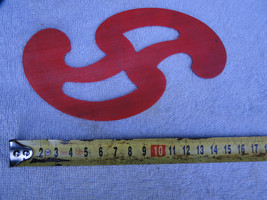 Vintage Soviet French Curve Ruler For Patterns Drawing Stencil Made In Ussr #24 - £8.78 GBP