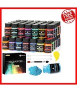 10g Mica Powder Set - 48 Colors for Safe Soap, Resin &amp; Nail Polish Creat... - $35.63