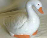 White Ceramic Goose Figurine Decorative - $19.79