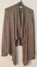 Abercrombie &amp; Fitch women XS/S Sweater cardigan open front brown (25% wool ) - £8.72 GBP